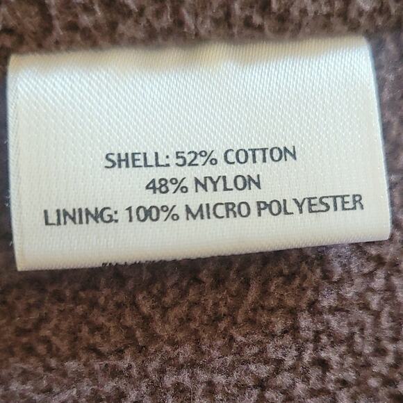 Eileen Fisher Jacket M Lgt Brown Snap Front Fully Lined Cotton Blend Minimalist - Picture 7 of 12